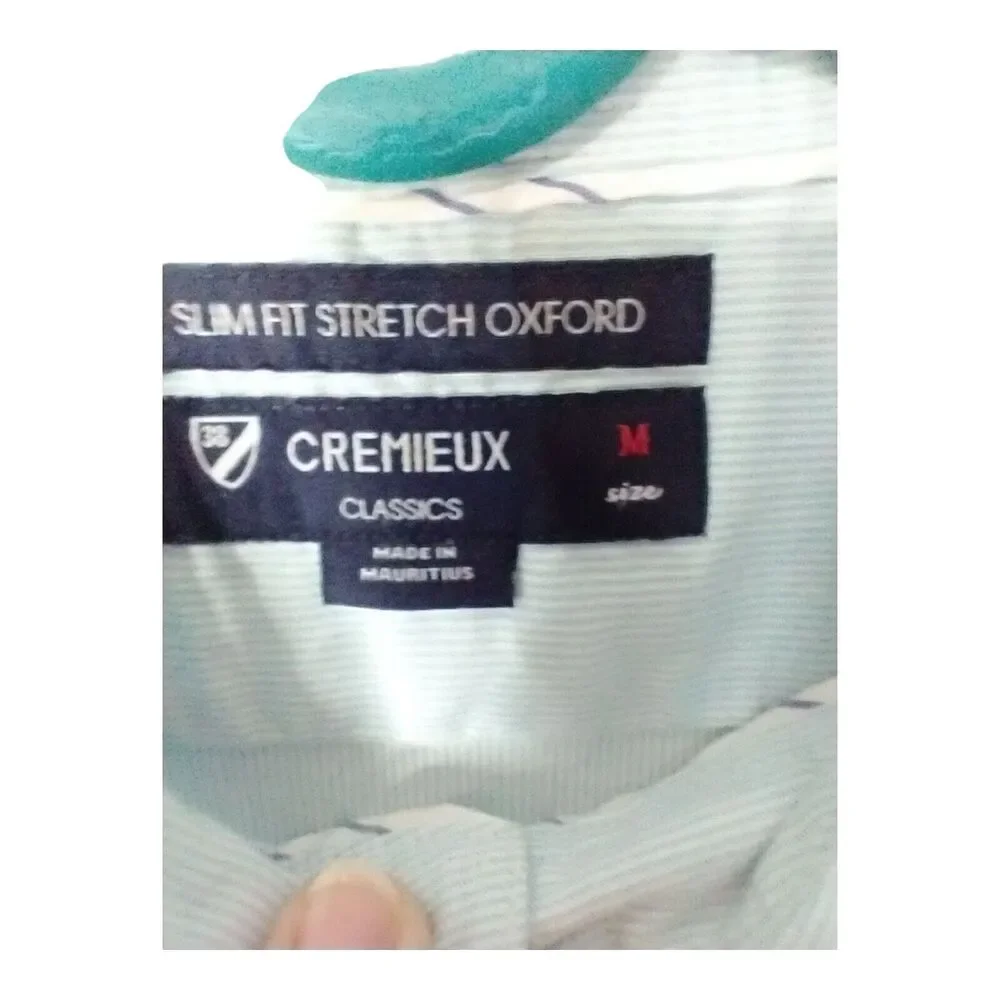 Men’s Cremieux Classics Slim Fit Stretch Oxford Short Sleeve Shirt Size Medium - Picture 8 of 9
